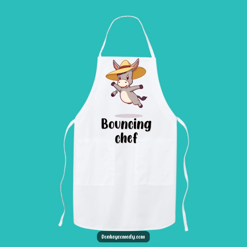 Funny Bouncy Donkey Apron - Cook with Playful Energy!