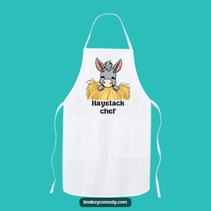 Funny Donkey Apron: Farmyard Chef Pup, Hilarious Kitchen Wear, Perfect Gift for Cooks!