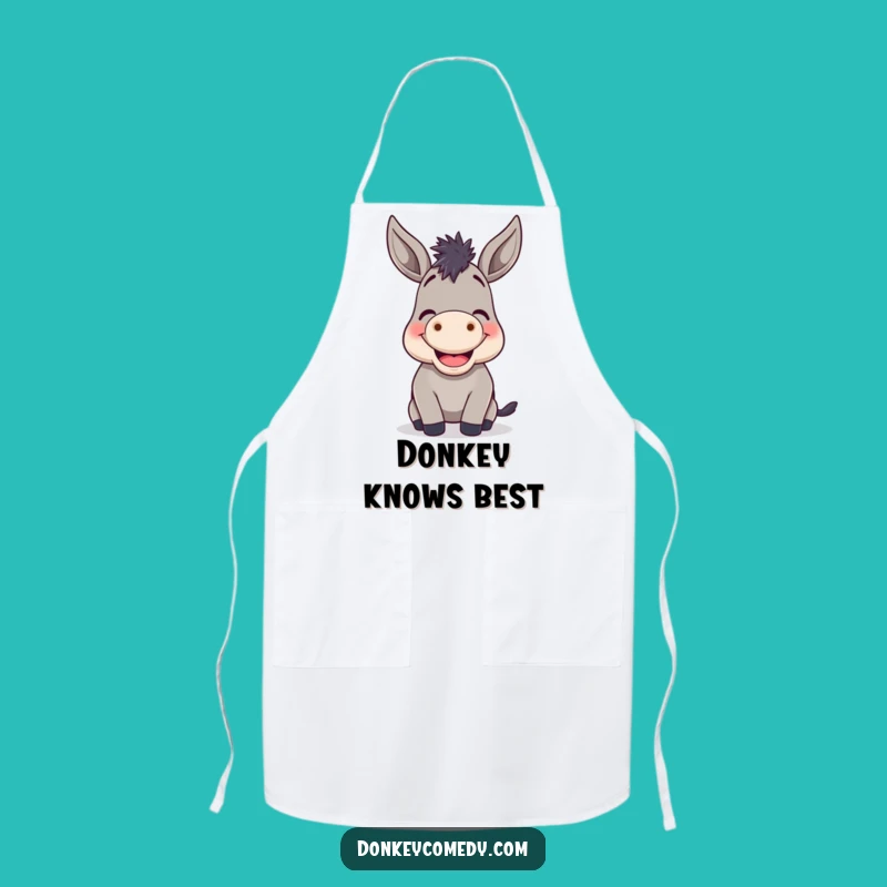 Funny Donkey Braying Apron: Cheerful Kitchen Gift for Joyful Cooks