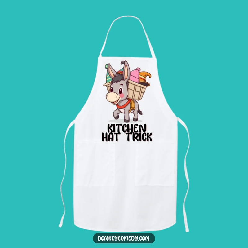 Funny Donkey Hat Chef Apron - Hilarious Donkey Cooking Gift