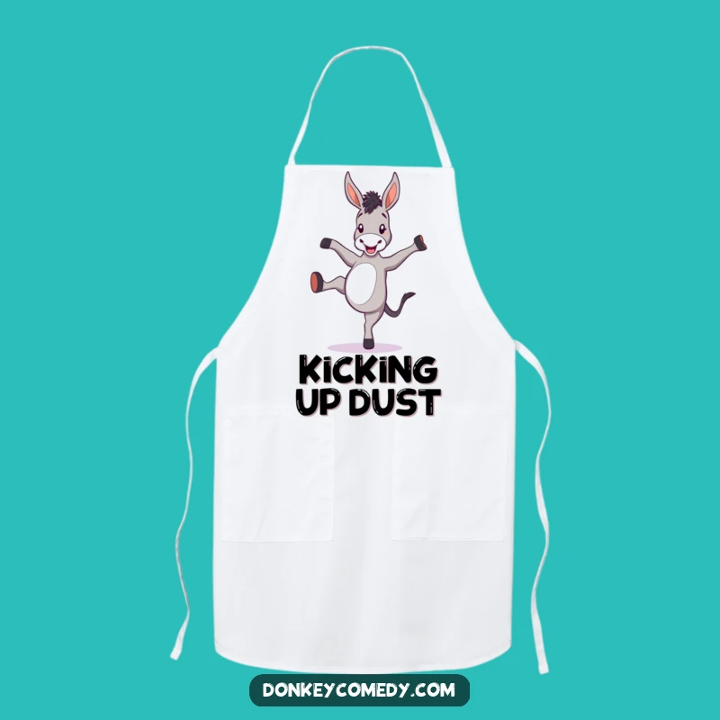 Funny Donkey Kicking Heels Apron - Kitchen Humor & Gift