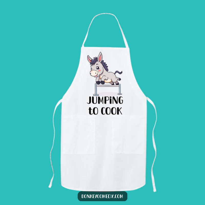 Funny Donkey Leap Apron - Chef's Motivational Kitchen Gift