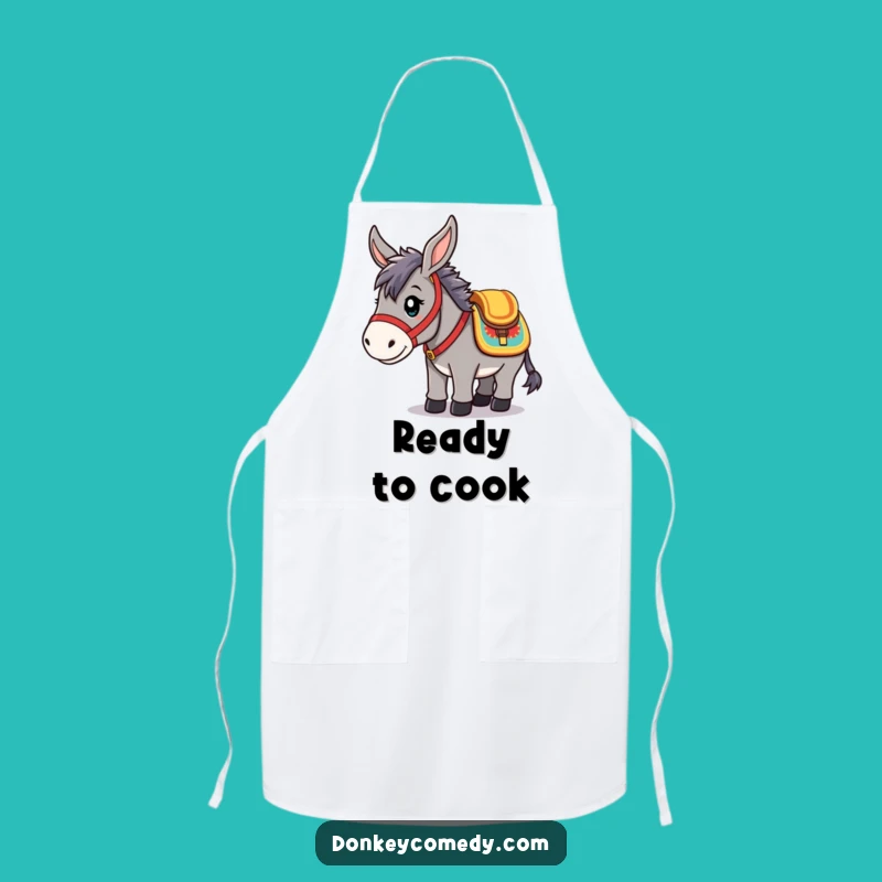 Funny Kawaii Donkey Apron: Cook with Purpose, Hilarious Gift for Chefs