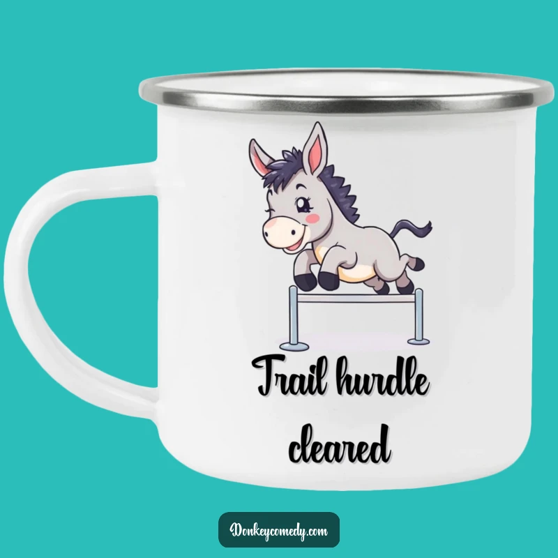 Funny Donkey Leap Camping Mug - Adventure & Achievement Gift