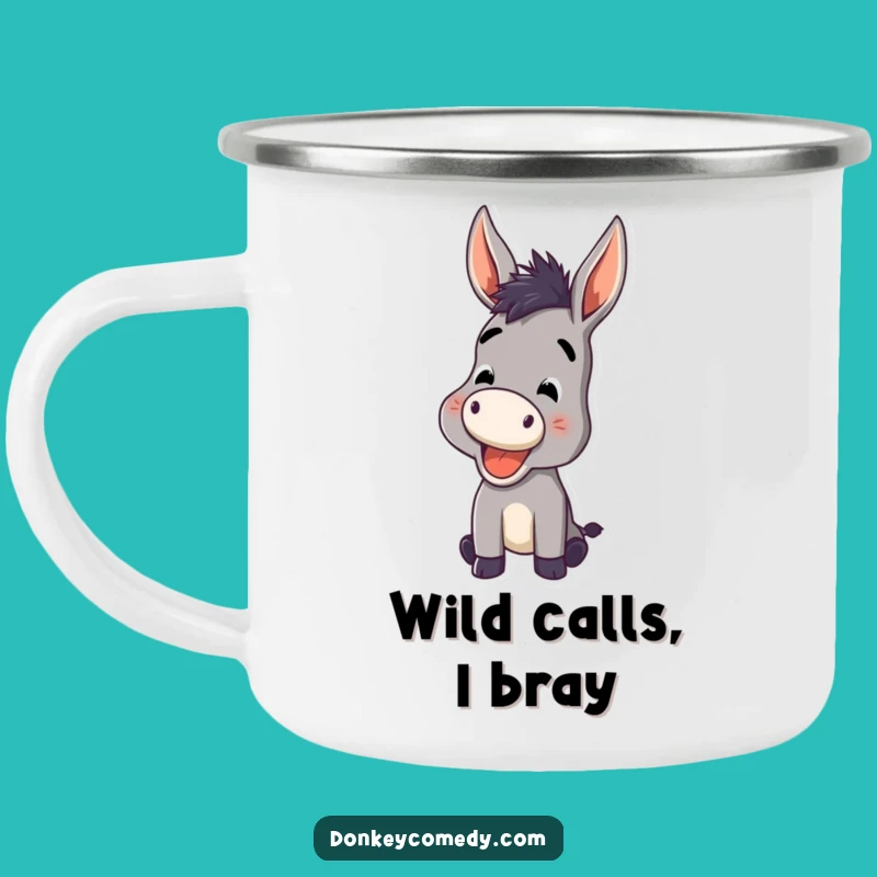 Funny Donkey Bray Camping Mug: Enjoy Your Drink with Hilarious Cheer, a Fun Outdoor Gift