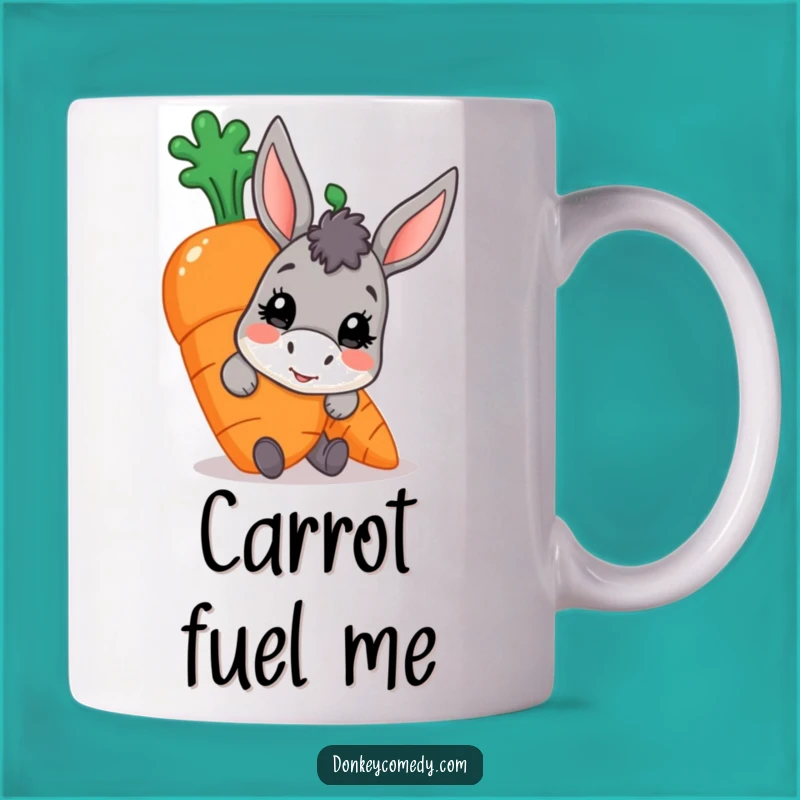 Funny Donkey Carrot Mug: Peeking Character Makes a Hilarious Funny Gift