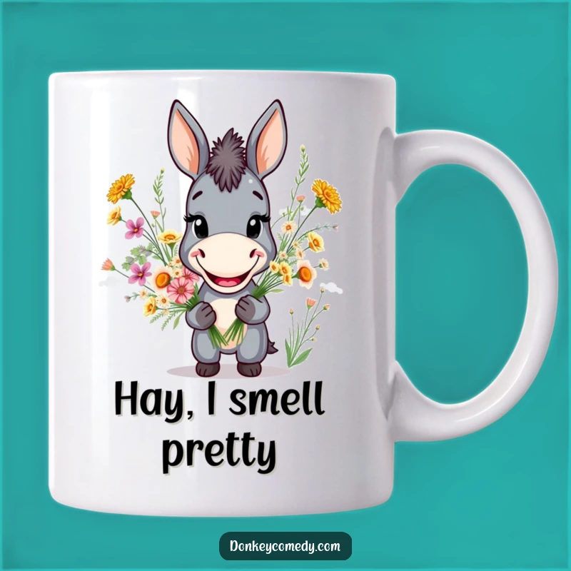 Funny Donkey Grin Mug: A Hilarious Bouquet Gift for Donkey Lovers