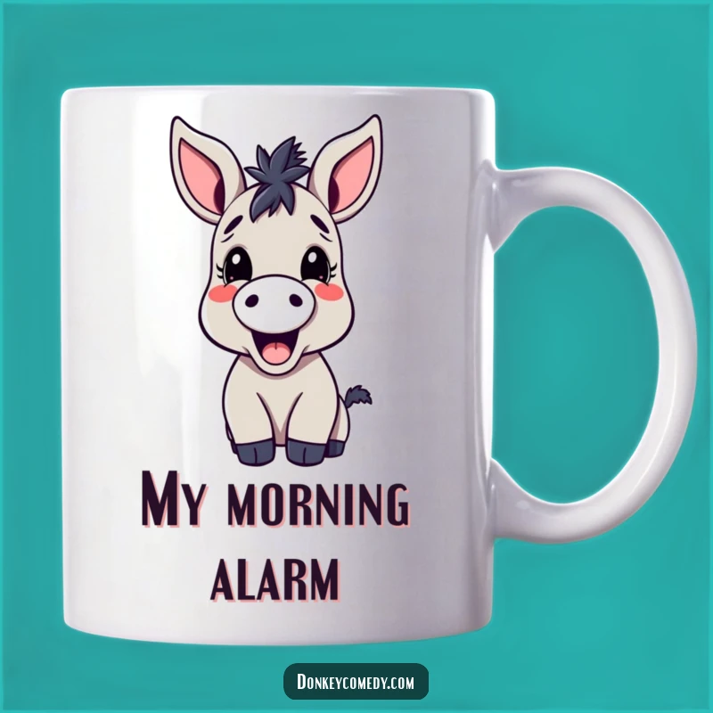 Funny Kawaii Donkey Mug: Joyful Braying Donkey Makes a Perfect Funny Gift
