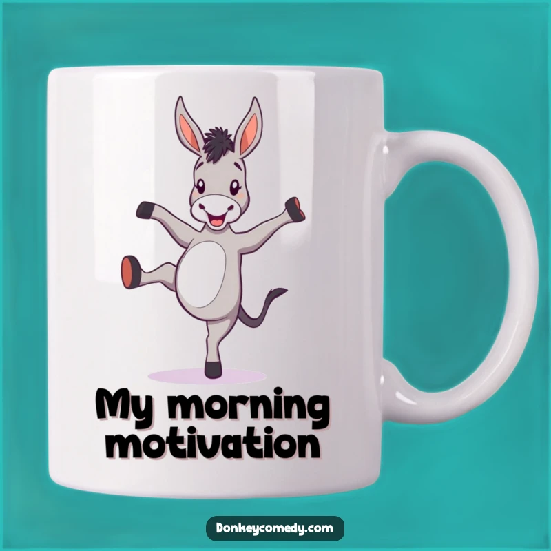 Funny Donkey Kicking Heels Mug - Hilarious Animal Design Gift