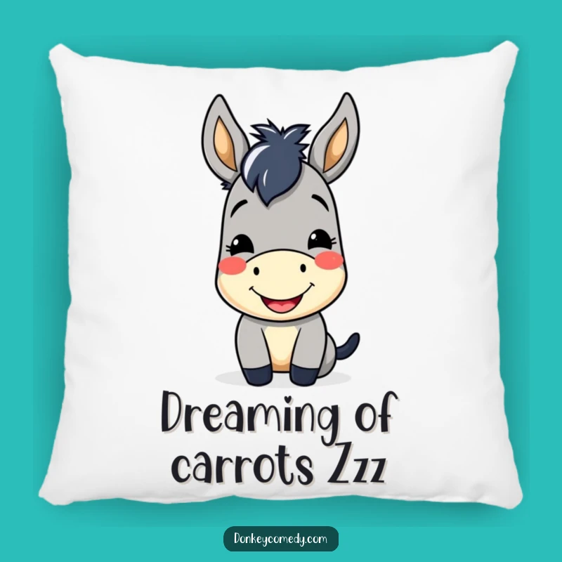 Funny Kawaii Donkey Pillow: Cuddle Up with a Cheerful Friend