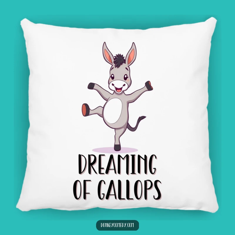 Funny Donkey Kicking Heels Pillow - Comfy & Hilarious Decor Gift