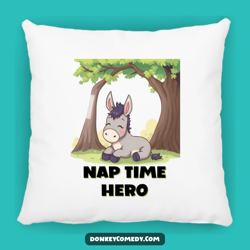 Funny Donkey Sigh Pillow: Cozy Comfort with Hilarious Relief for Your Home Decor!