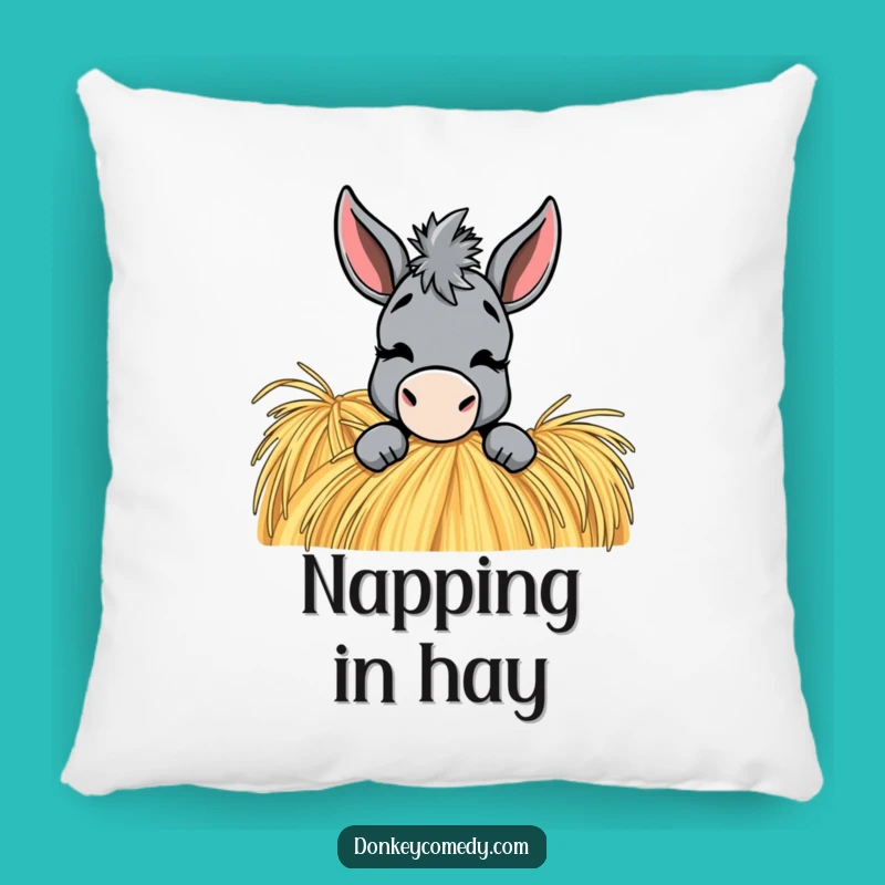 Funny Donkey Pillow: Playful Wink Comfort, Hilarious Farm Accent, Perfect Gift!