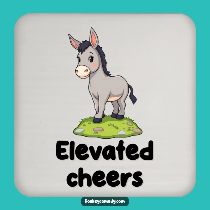Funny Proud Donkey Coaster - Protect Surfaces with Steadfast Charm!