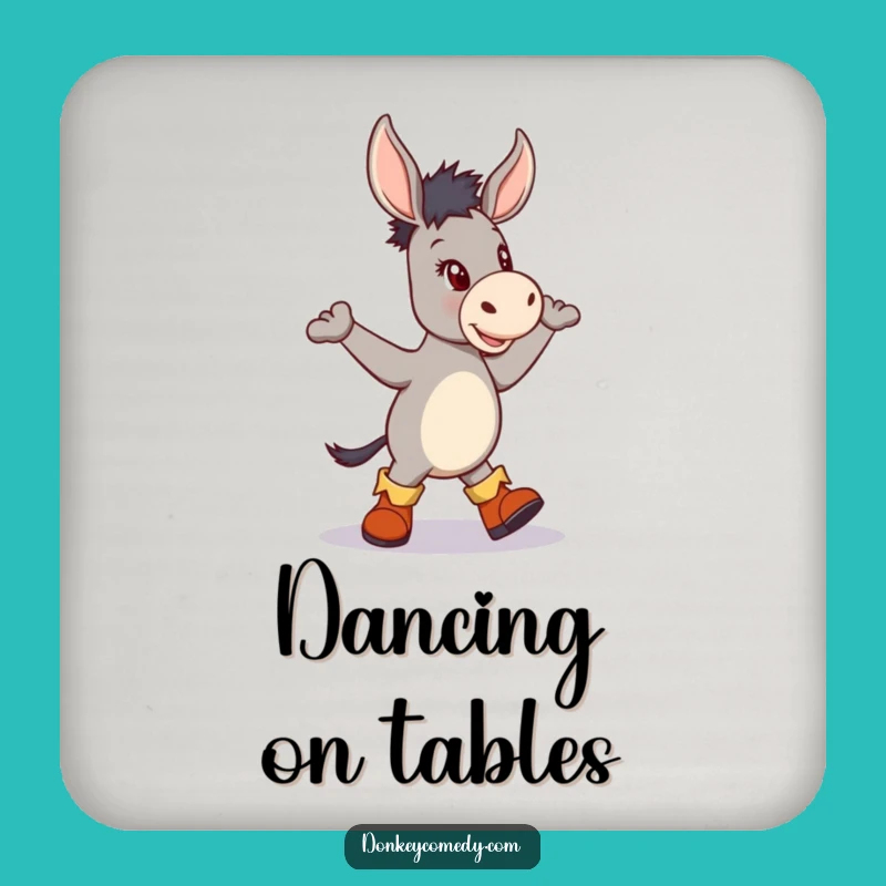 Funny Donkey Boots Jig Coaster - Protect Surfaces with Style