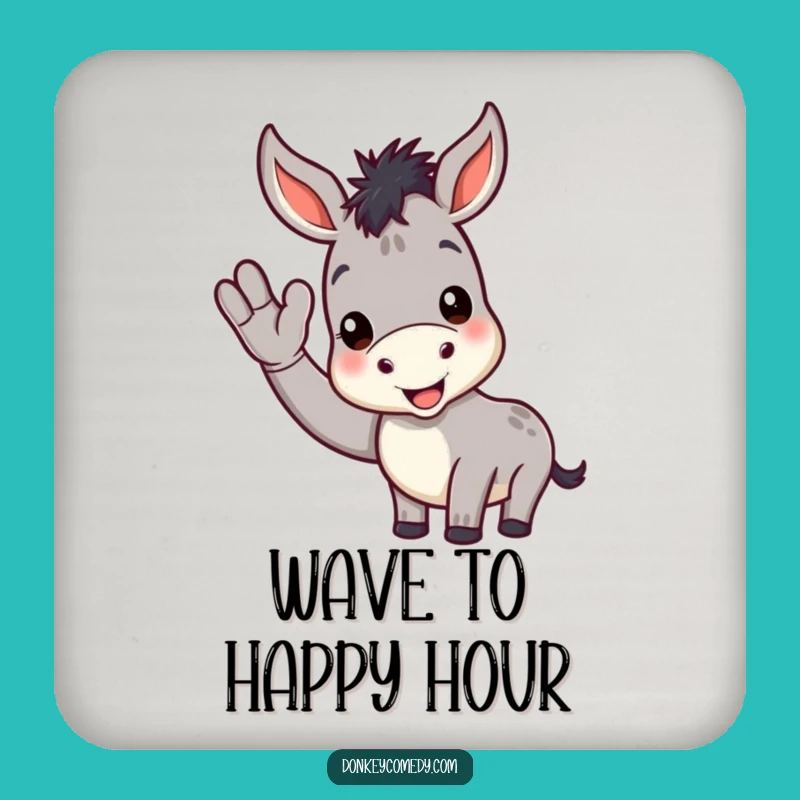 Funny Donkey Coasters: Cheerful Wave Protection for Your Surfaces