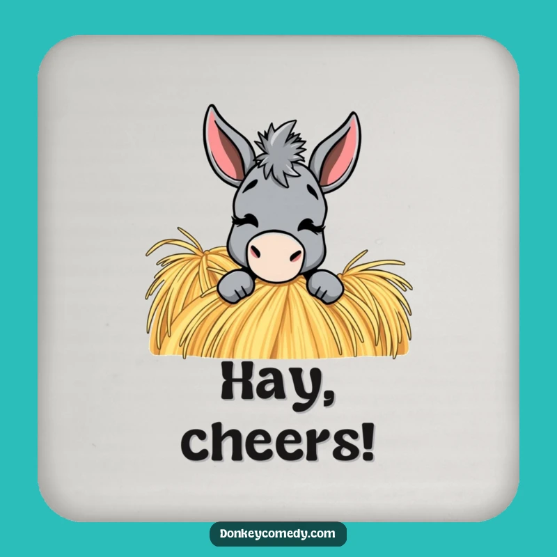 Funny Donkey Coaster Set: Playful Wink Guard, Hilarious Table Protection, Perfect Gift!