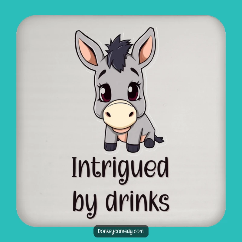 Funny Donkey Head Tilt Coaster - Curious Drink Protection