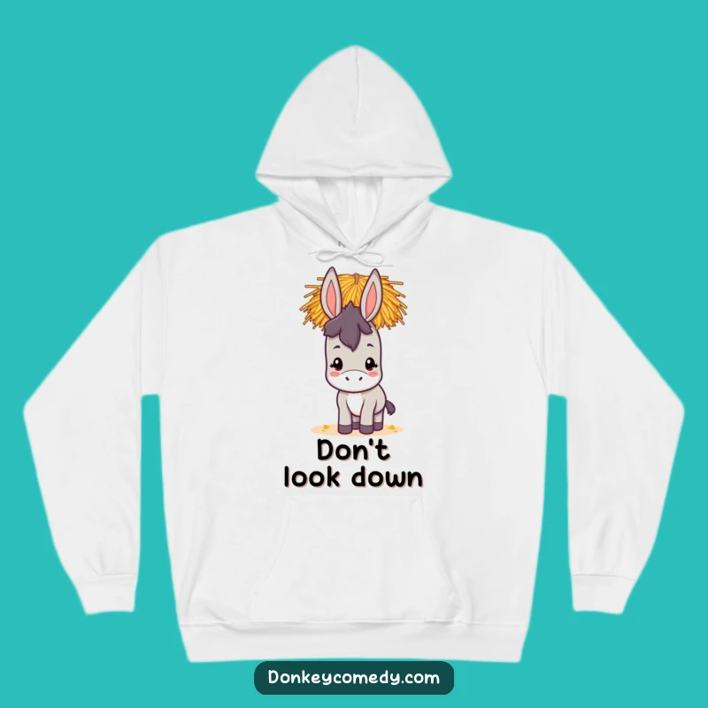 Cozy Funny Kawaii Donkey Hoodie: Warm and Hilarious Hay-Balancing Comfort