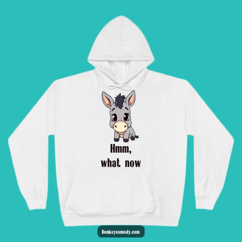 Funny Donkey Head Tilt Hoodie - Cozy & Curious Comfort Gift