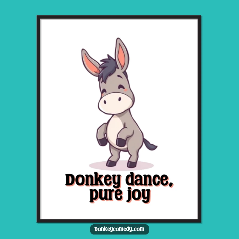 Funny Free Printable Wall Art: Dancing Donkey, Whimsical Decor!
