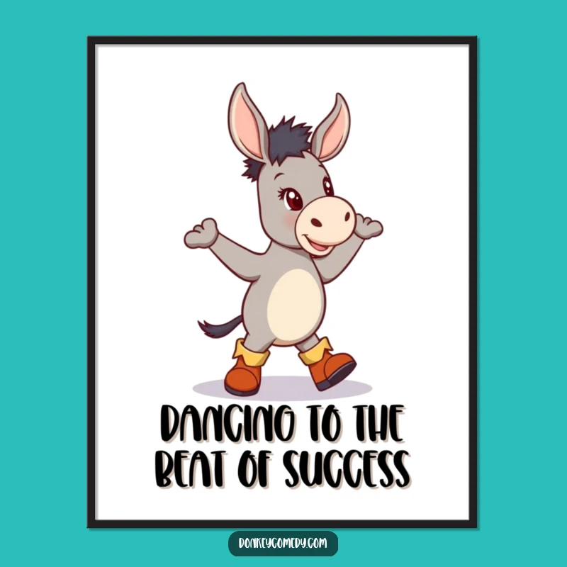Free Printable Dancing Donkey Art: Whimsical Downloadable Wall Decor for a Lively Home
