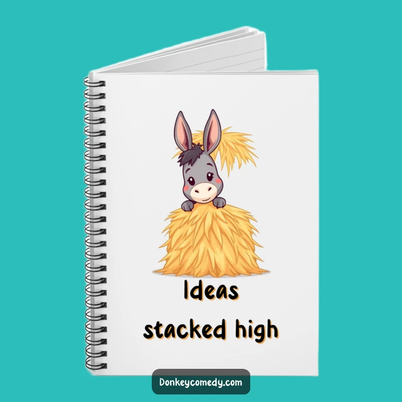 Funny Donkey Hay Peek Notebook: Jot Down Ideas with a Curious Twist, a Practical Funny Gift