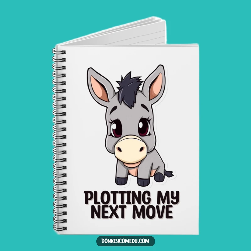 Funny Donkey Head Tilt Notebook - Jot Down Curious Thoughts