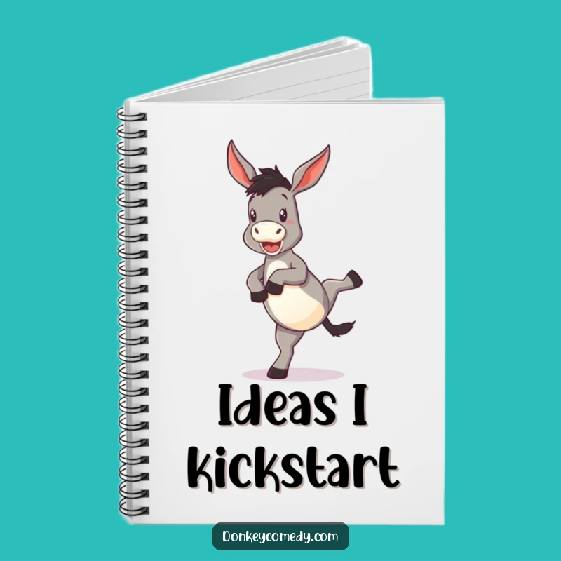 Funny Donkey Kick Notebook: Jot Down Ideas with Energetic Flair, a Practical Funny Gift