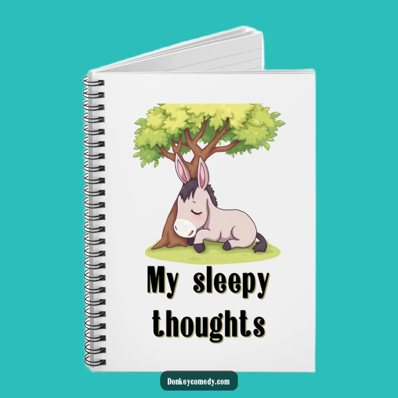 Funny Sleepy Donkey Notebook - Jot Down Thoughts with Tranquility!