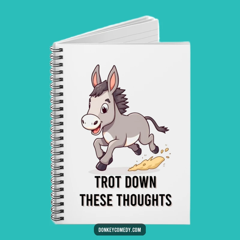 Funny Trotting Donkey Notebook: Jot Down Driven Ideas, a Practical Funny Gift