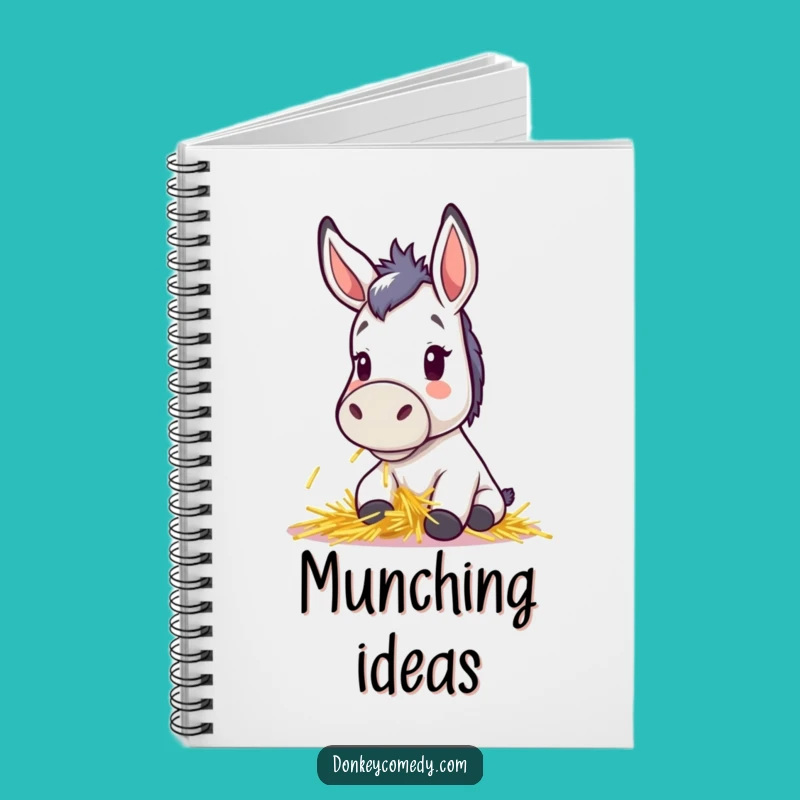 Funny Kawaii Donkey Notebook - Cute Perky Ears Journal Gift