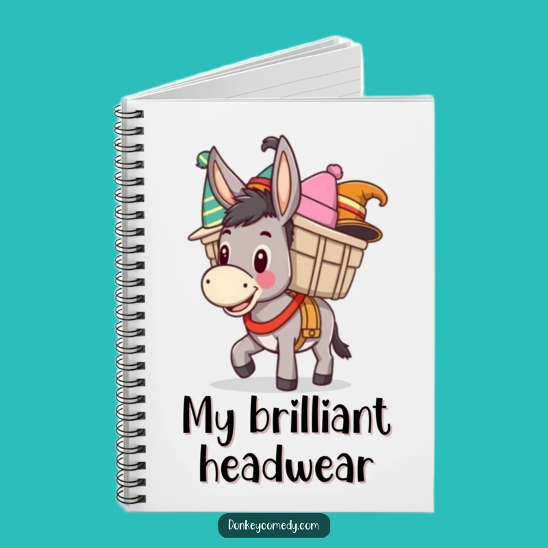 Funny Donkey Hat Ideas Notebook - Hilarious Donkey Journal Gift
