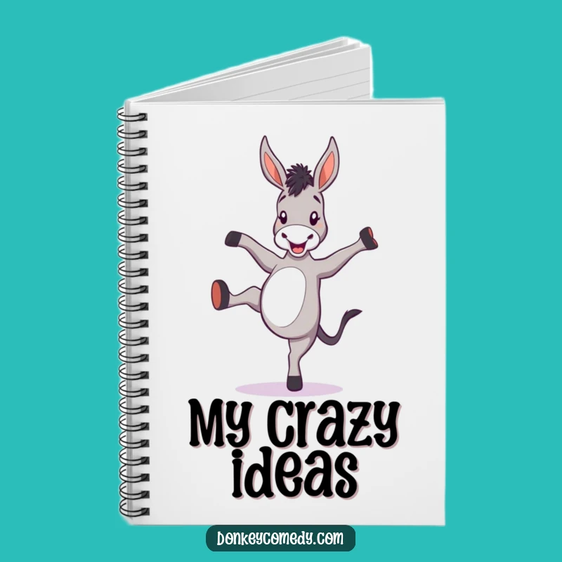 Funny Donkey Kicking Heels Notebook - Jot Down Ideas with Humor