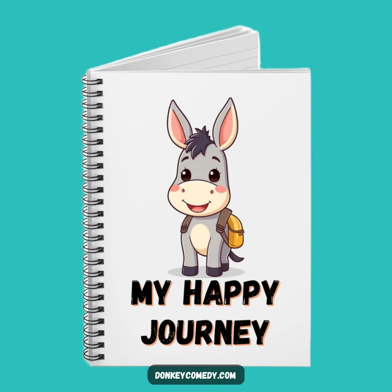 Kawaii Donkey Smile Backpack Notebook - Write Down Happy Thoughts