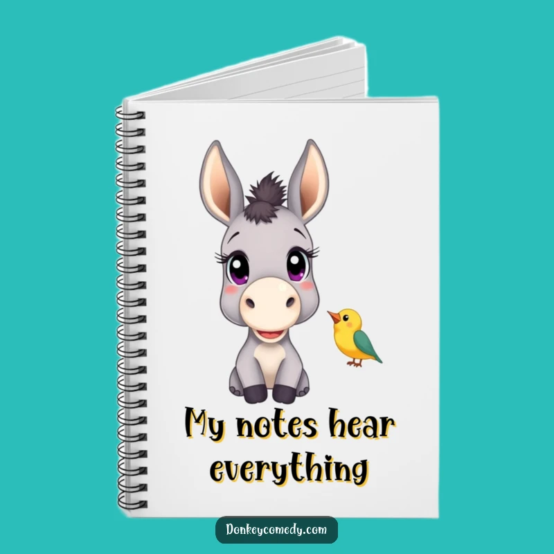 Funny Donkey Curious Notebook - Whimsical Animal Journal & Gift