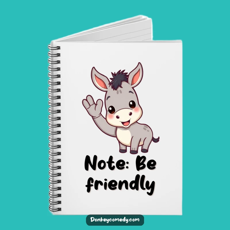 Funny Donkey Notebook: Cheerful Wave Journal for Notes & Ideas