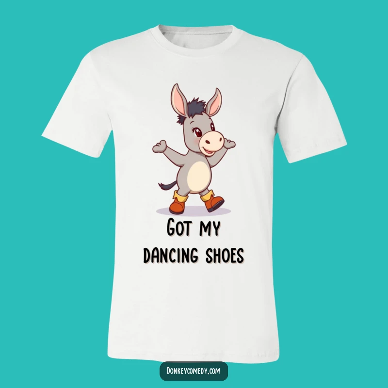 Funny Donkey Boots Jig T-Shirt - Dancing Animal Hilarious Tee