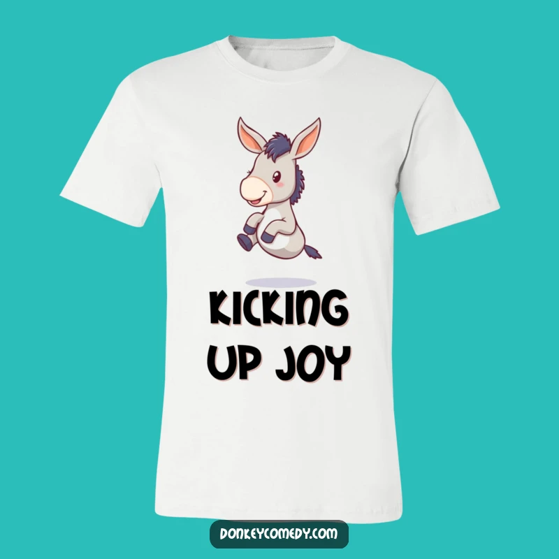 Funny Floppy-Eared Donkey Kicking Legs T-Shirt - Hilarious Animal Tee
