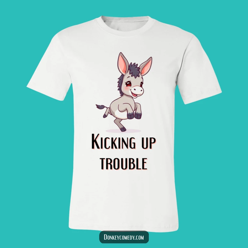 Funny Small Donkey Large Ears Kicking hind legs T-Shirt, Hilarious Gift Idea