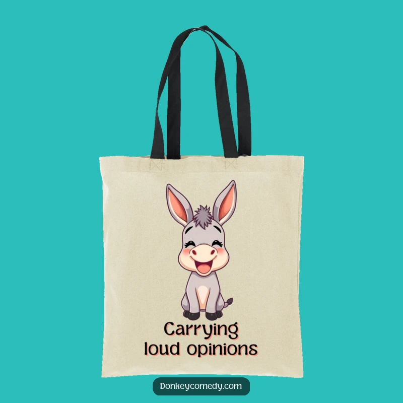 Funny Donkey Big Ears Tote Bag - Hilarious Donkey Accessory Gift