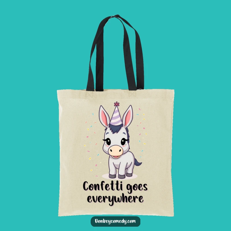 Funny Donkey Party Hat Tote Bag: Carry Your Fun with This Hilarious Accessory!