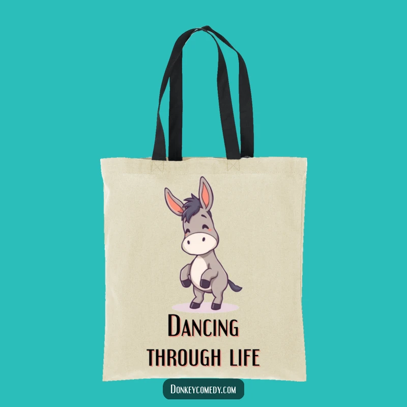 Funny Donkey Dance Tote Bag - Floppy Ears & Joy, Perfect Gift for Everyday Fun
