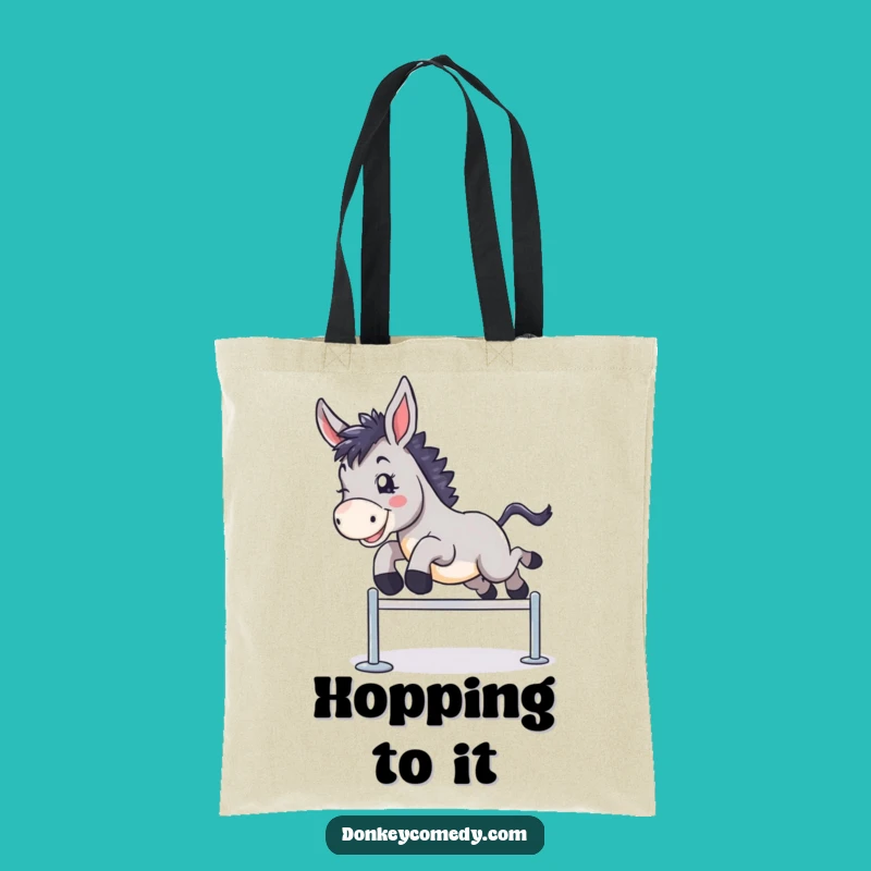 Funny Donkey Leap Tote Bag - Stylish & Motivational Accessory