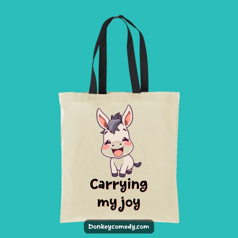 Funny Kawaii Donkey Bray Tote Bag: Carry Your Laughter and Essentials