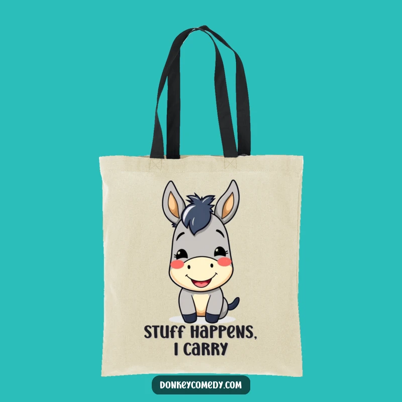 Funny Kawaii Donkey Tote Bag: Carry Your Smile Everywhere!