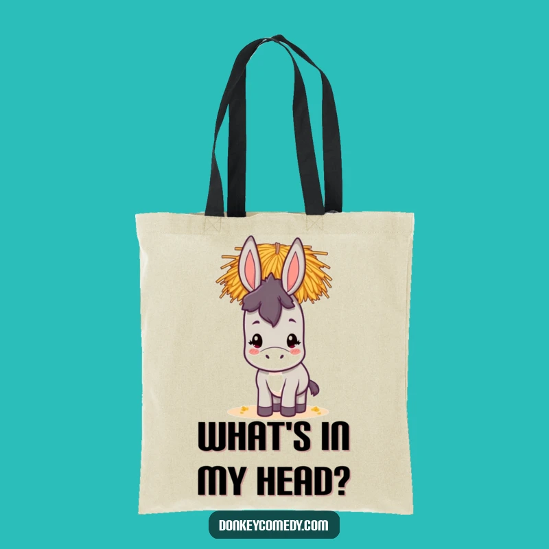 Funny Kawaii Donkey Tote Bag: Stylish and Hilarious Hay-Balancing Carryall